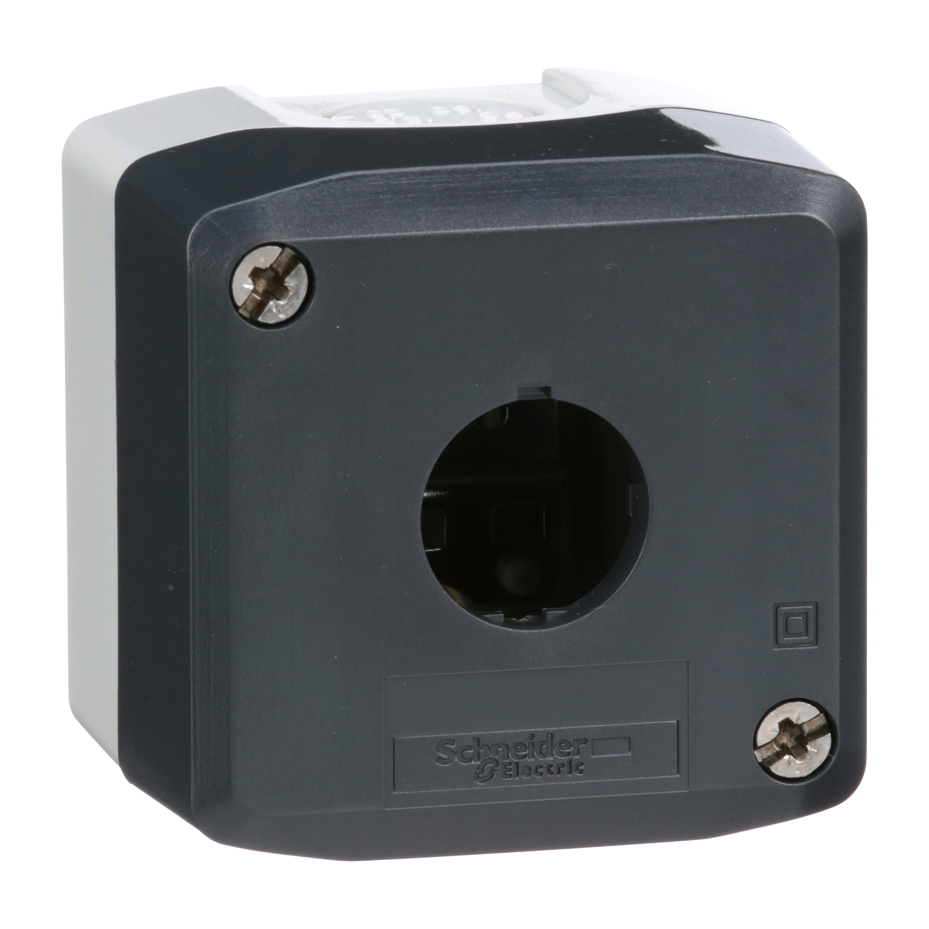 SCHNEIDER ELECTRIC - Pulsantiera vuota XAL-D - plastica - 1 foro per pulsanteria in plastica diametro 22 Harmony XB5, colore coperchio grigio scuro