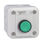 SCHNEIDER ELECTRIC - Pulsantiera XAL-E - 1 pulsante sporgente - ad impulso - verde - 1 NO