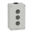 SCHNEIDER ELECTRIC - Pulsantiera in metallo grigia M20 3 fori 22MM 80X130X51,5 UL CSA