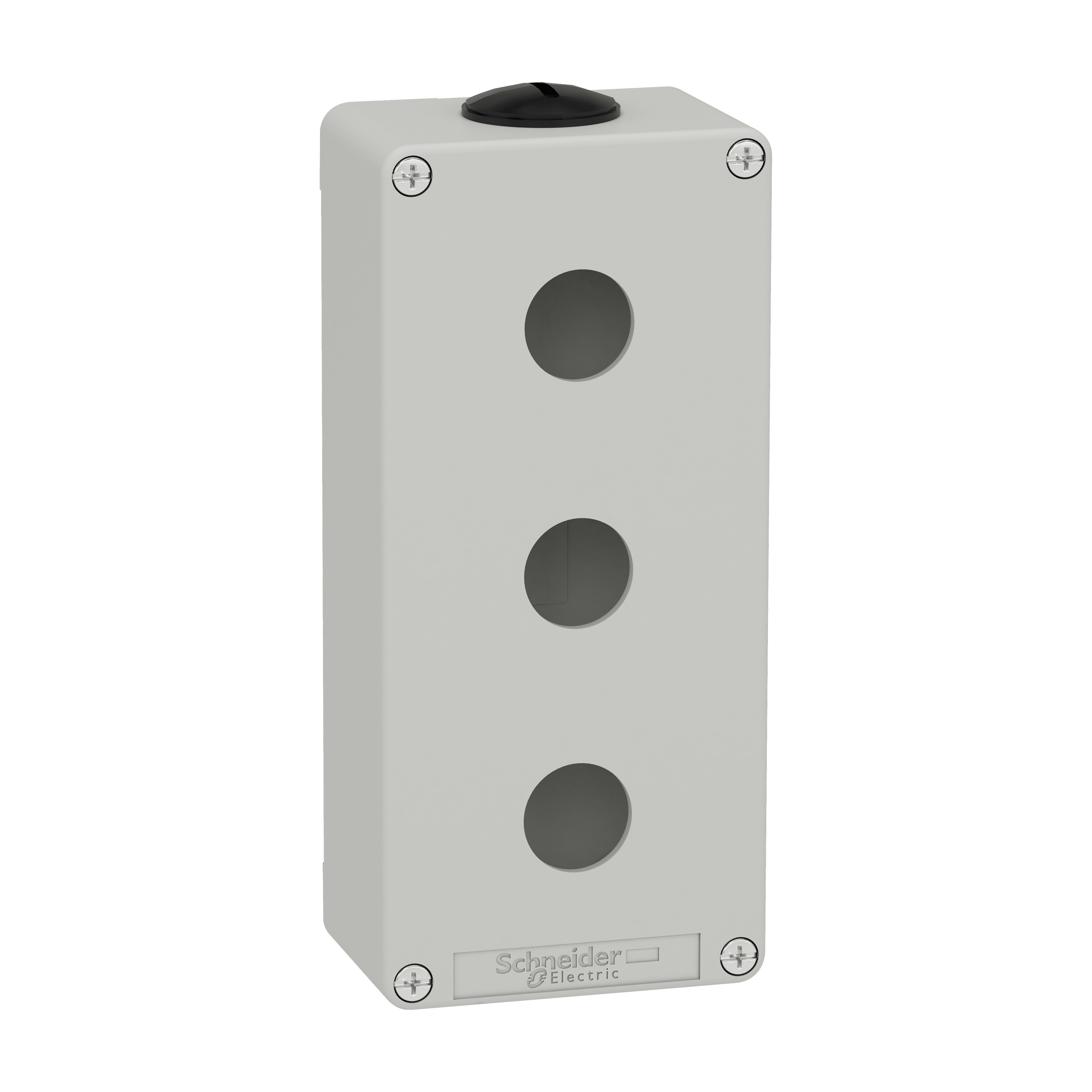 SCHNEIDER ELECTRIC - Pulsantiera in metallo grigia M25 3 fori 22MM 80X175X51,5 UL CSA