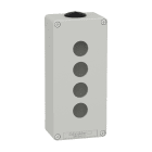SCHNEIDER ELECTRIC - Pulsantiera in metallo grigia M25 4 fori 22MM 80X175X51,5 UL CSA