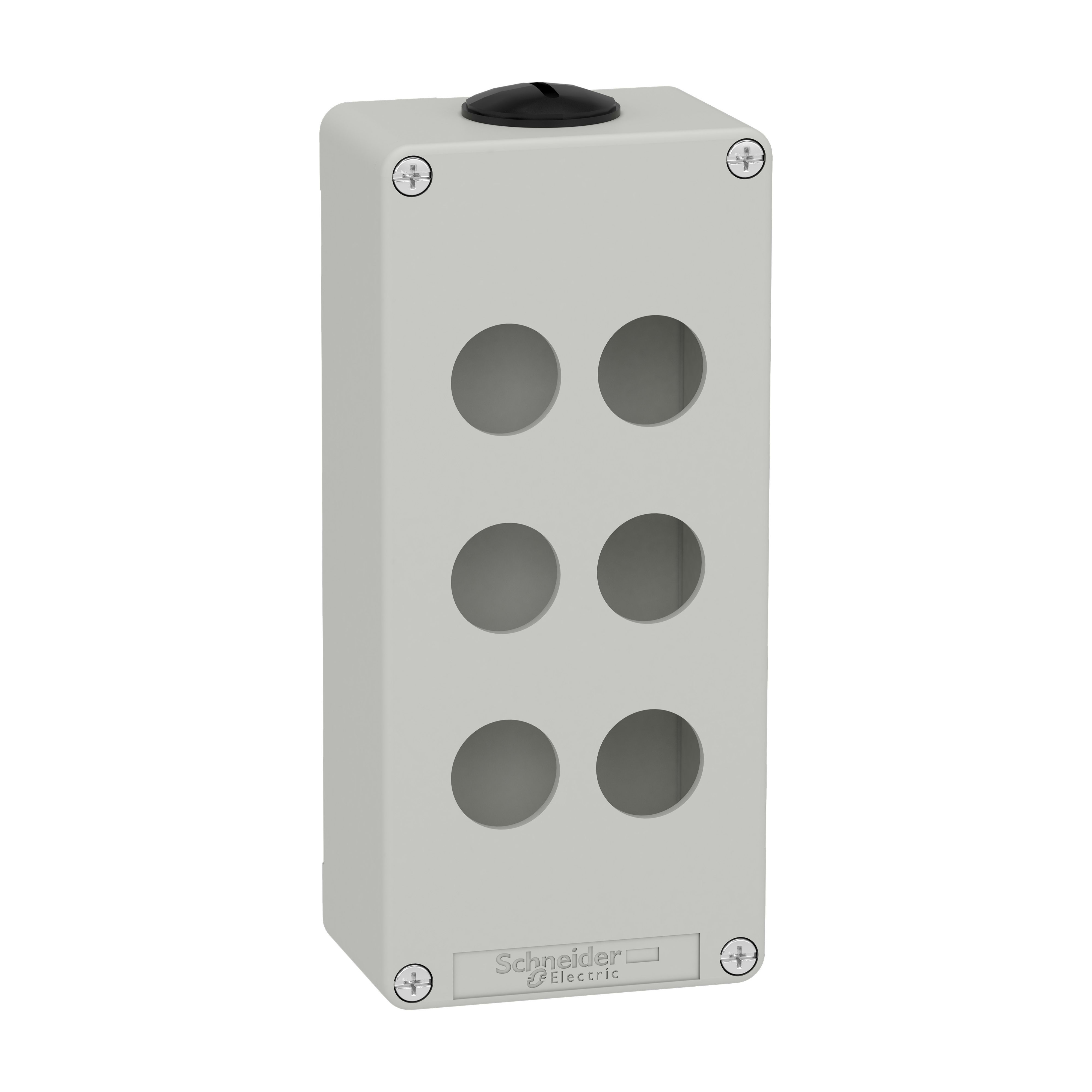 SCHNEIDER ELECTRIC - Pulsantiera in metallo grigia M25 6 fori 22MM 80X175X51,5 UL CSA