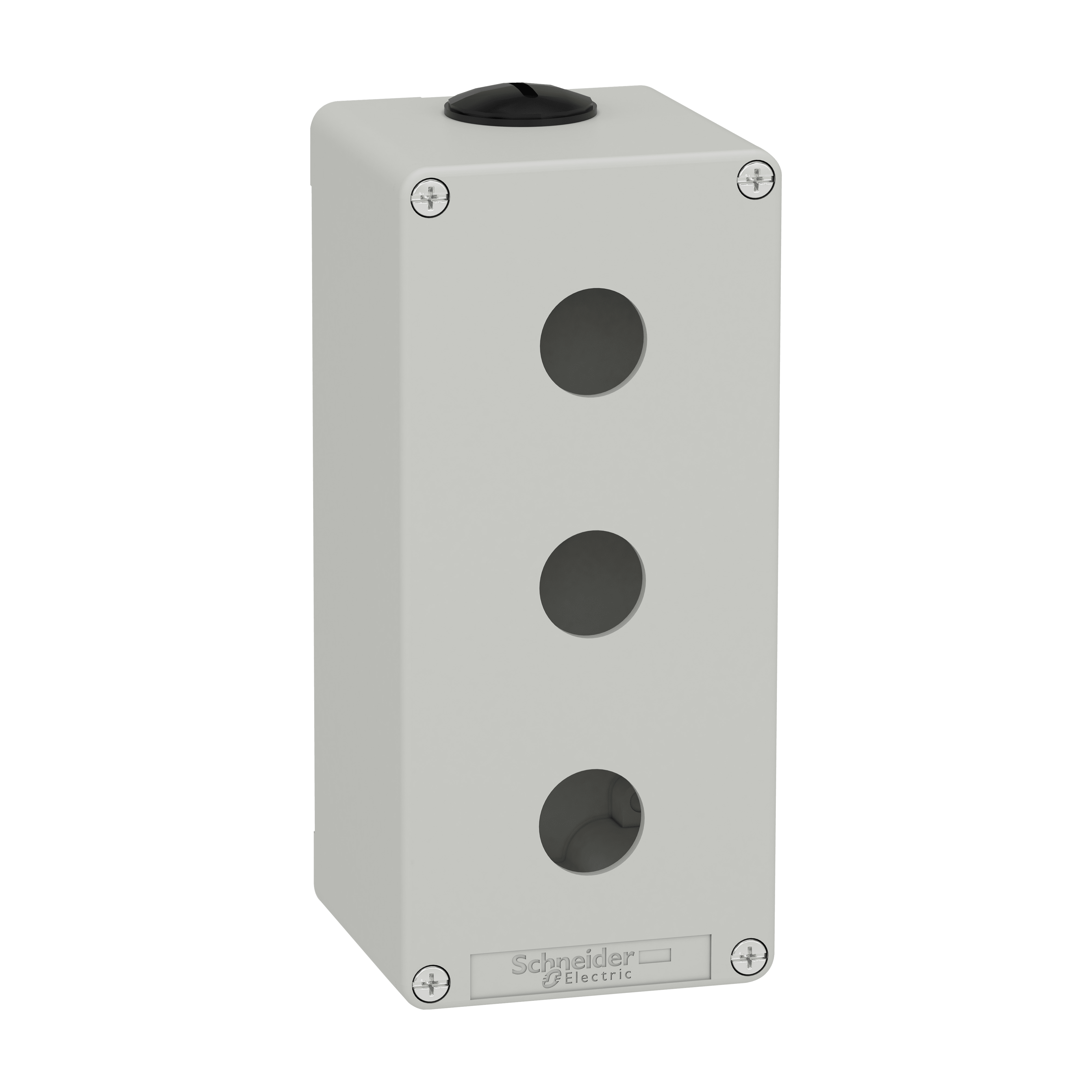 SCHNEIDER ELECTRIC - Pulsantiera in metallo grigia M25 3 fori 22MM 80X175X77 UL CSA