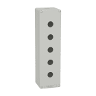 SCHNEIDER ELECTRIC - Pulsantiera in metallo grigia M32 5 fori 22MM 85X310X77 UL CSA