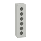 SCHNEIDER ELECTRIC - Pulsantiera in metallo grigia M32 6 fori 30MM 80X310X77 UL CSA