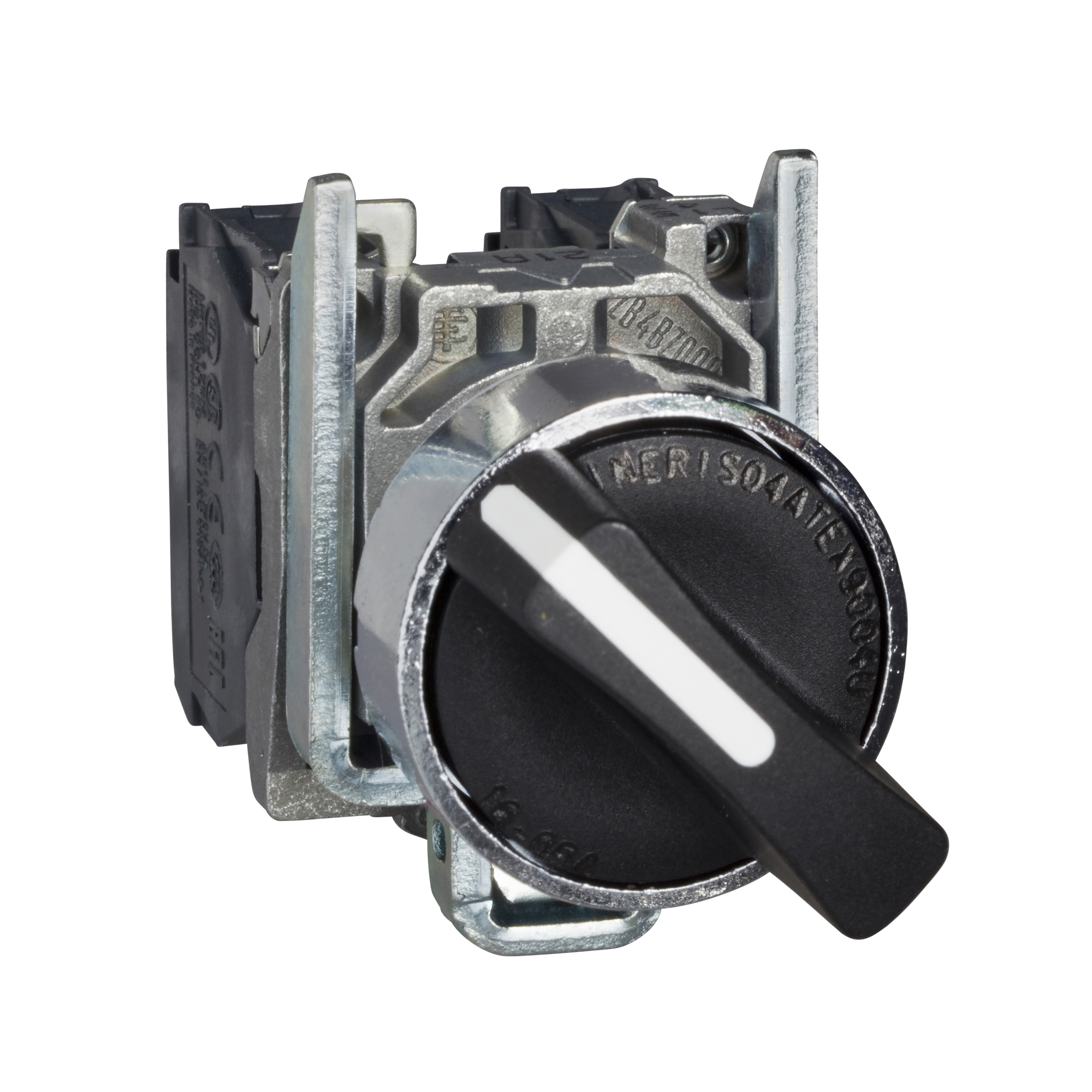 SCHNEIDER ELECTRIC - Selettore nero diametro 22 - 3 posizioni +-- 45° - con ritorno - 2 NO - ATEX