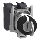 SCHNEIDER ELECTRIC - SELETTORE CON CHIAVE diametro 22 - 3 POS. - A CHIAVE - 2NO