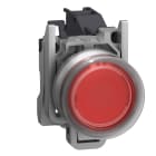 SCHNEIDER ELECTRIC - Pulsante rosso con cappuccio ATEX inserimento etichetta