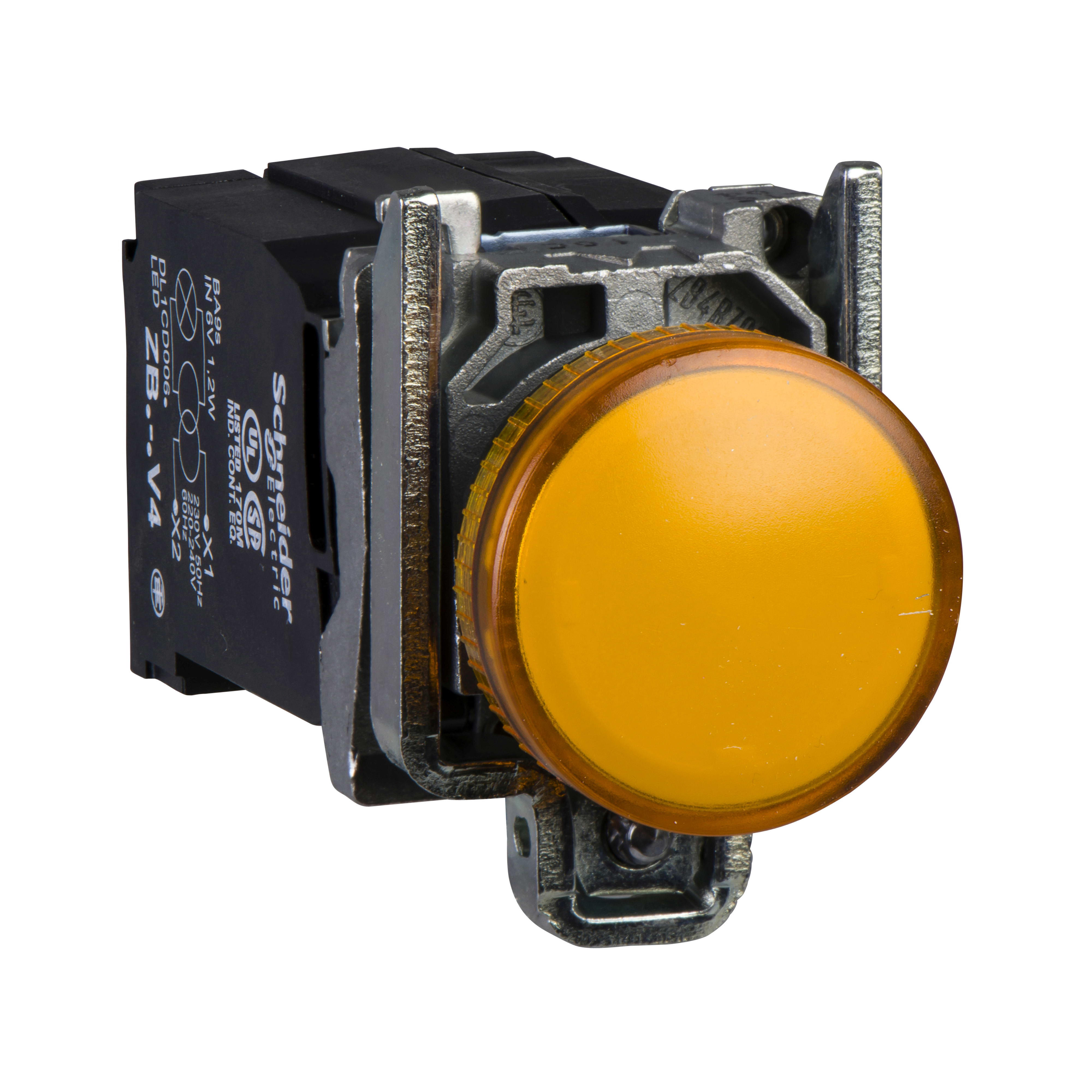 SCHNEIDER ELECTRIC - Lampada spia diametro 22 - IP65 - gialla - lampadina BA 9S - 120V