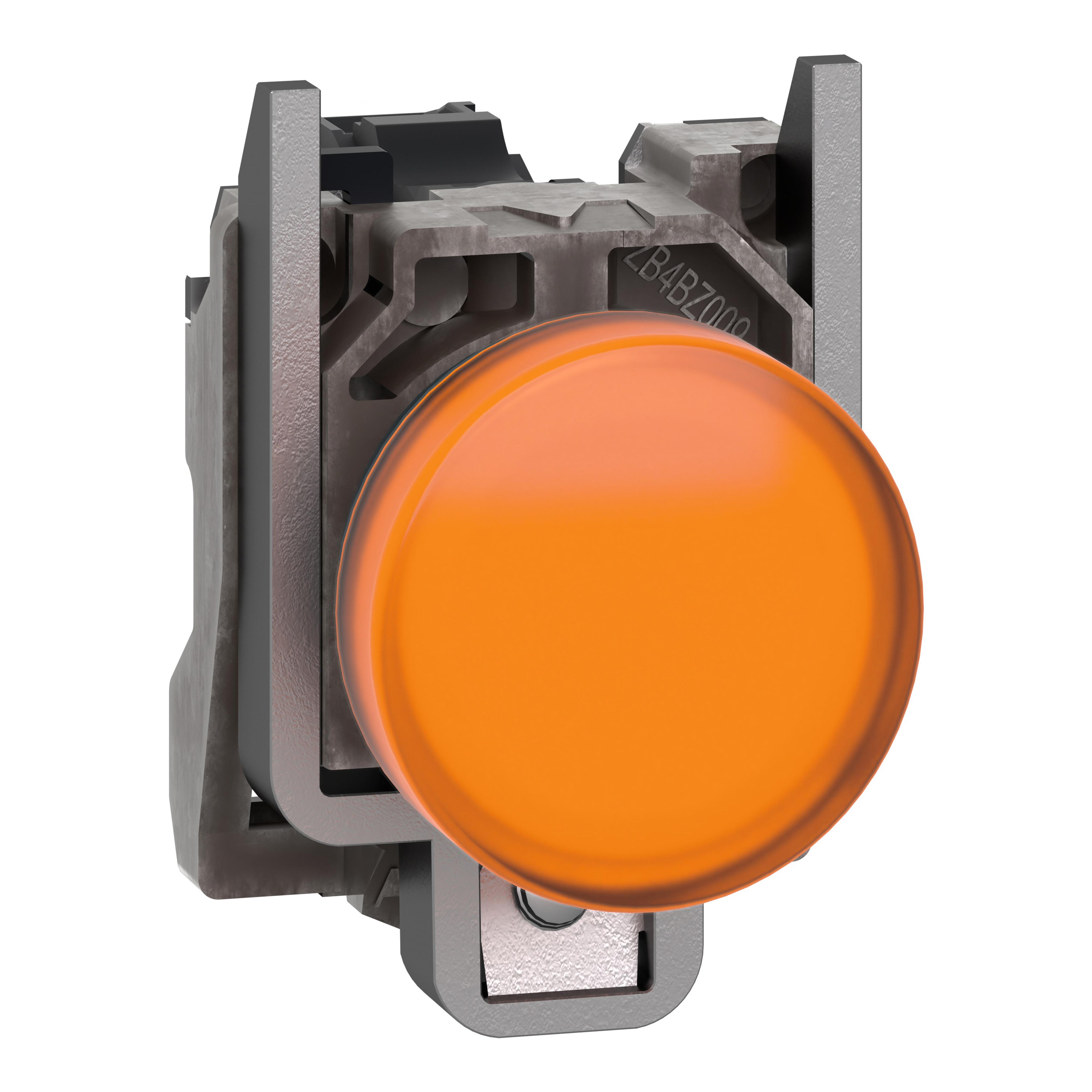 SCHNEIDER ELECTRIC - Harmony XB4, Lampada spia, metallo, arancione, diam.22, con LED integrato ad alta protezione, 110…240VAC , 300 VA a 230 VAC, 120 VA a 120 VAC