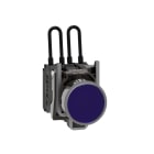SCHNEIDER ELECTRIC - Pulsante di test lampada spia blu 110 120Vac- LED universale- diametro 22