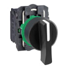 SCHNEIDER ELECTRIC - Selettore diametro 22 - 3 posizioni - con ritorno - leva LUNGA - nero - 2NO