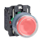 SCHNEIDER ELECTRIC - Pulsante rosso diametro 22 - ad impulso - 1 NC