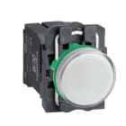 SCHNEIDER ELECTRIC - Lampada spia circolare diametro 22 - IP65 - Bianca - Lampadina BA 9s - 230 V -