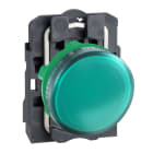 SCHNEIDER ELECTRIC - Lampada spia completa diametro 22 - IP65 - verde - BASE BA 9S - 250V