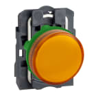 SCHNEIDER ELECTRIC - Lampada spia completa diametro 22 - IP65 - gialla - BASE BA 9S - 250V