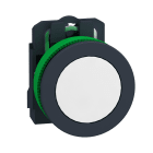SCHNEIDER ELECTRIC - Harmony XB5, pulsante bianco Antimicrobico filopannello, in plastica, ad impulso, diametro 30 1NO
