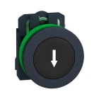 SCHNEIDER ELECTRIC - Harmony XB5, pulsante nero Antimicrobico con marcatura ''freccia'' filopannello, in plastica, ad impulso, diametro 30 1NO