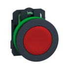 SCHNEIDER ELECTRIC - Harmony XB5, pulsante rosso Antimicrobico filopannello, in plastica, ad impulso, diametro 30 1NC
