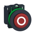 SCHNEIDER ELECTRIC - Harmony XB5, pulsante rosso Antimicrobico sporgente con marcatura ''O'' filopannello, in plastica, ad impulso, diametro 30 1NC