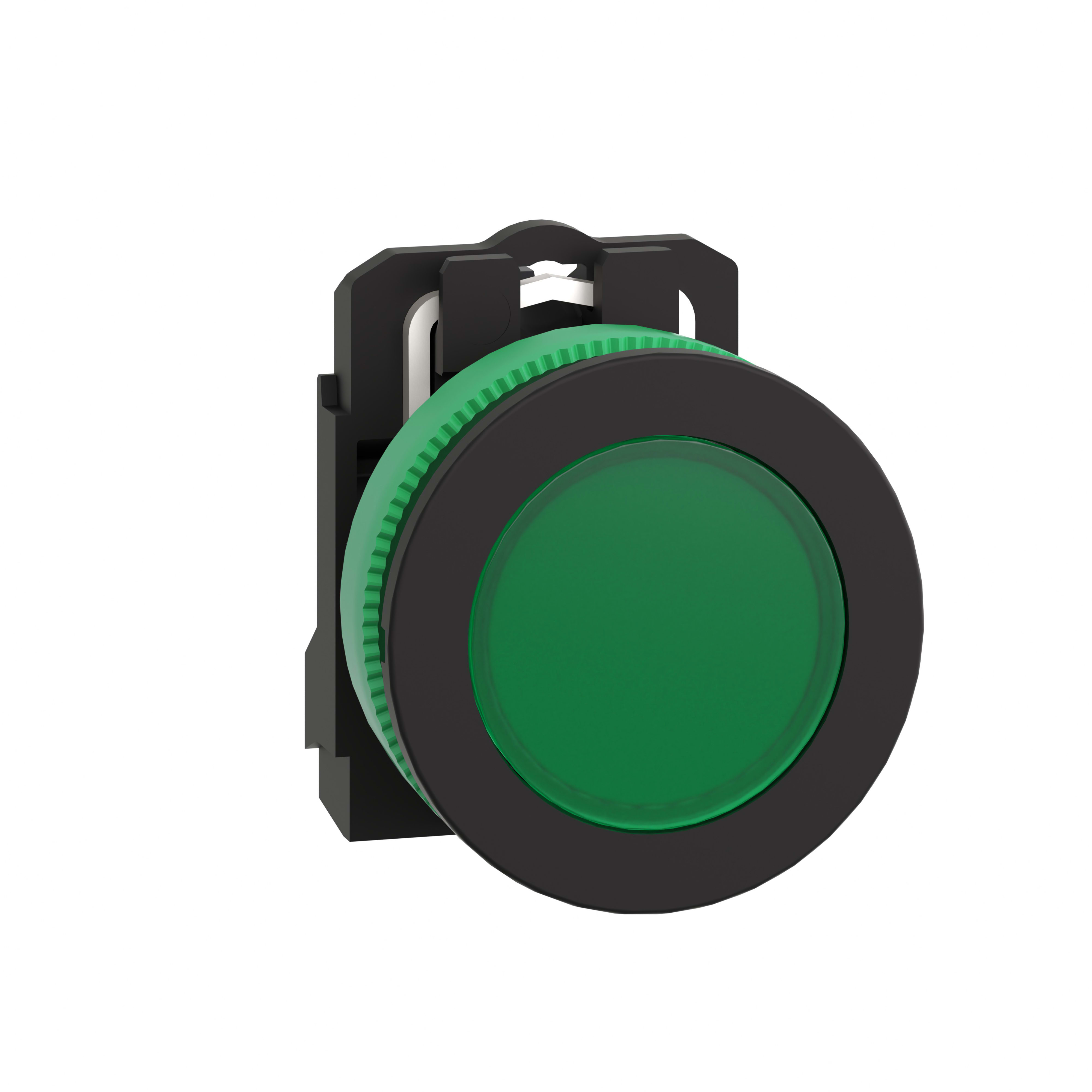 SCHNEIDER ELECTRIC - Harmony XB5, lampada spia verde Antimicrobico filopannello diametro 30, 24Vac-dc, in plastica, con LED universale