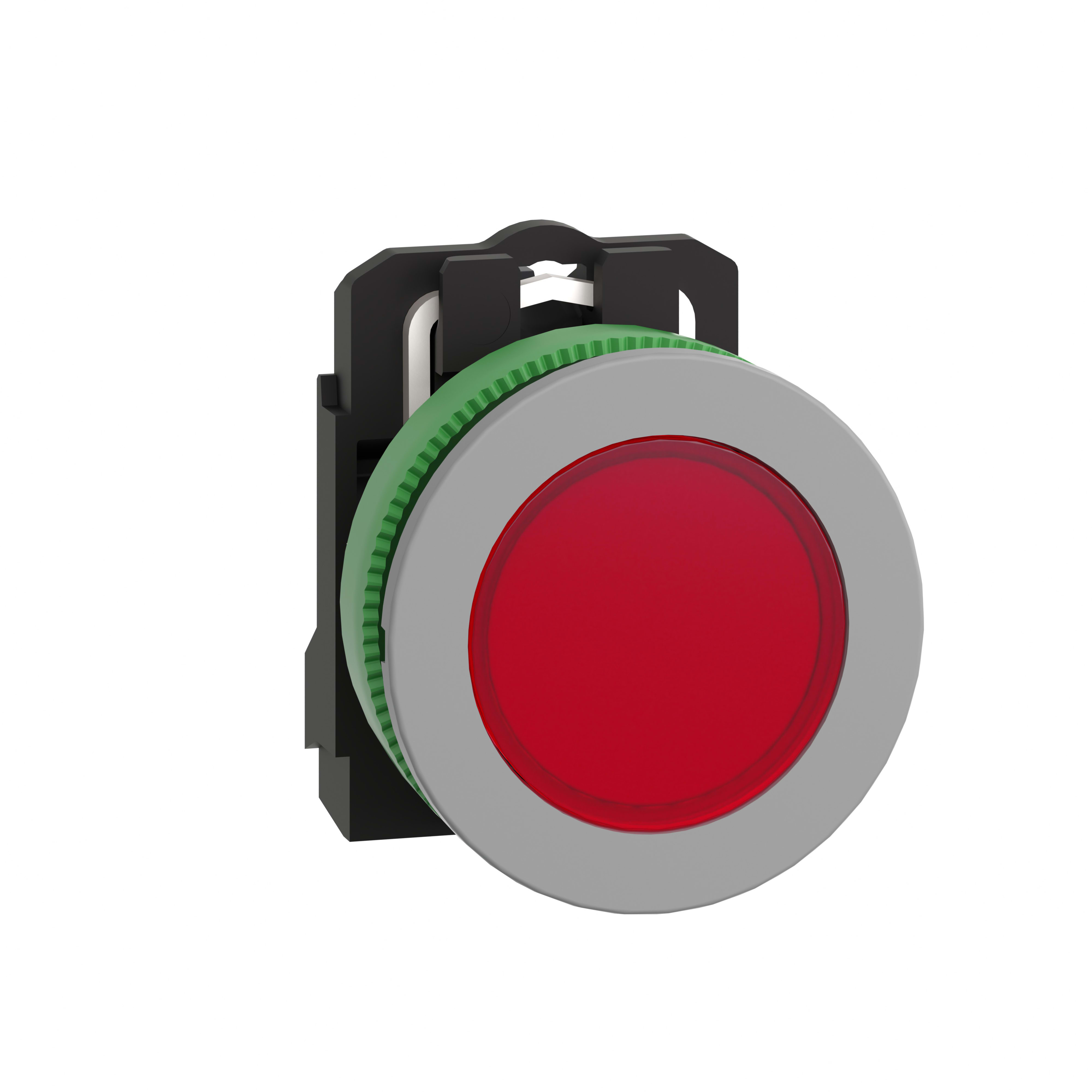 SCHNEIDER ELECTRIC - Lampada spia rossa 24Vac-dc filopannello - diametro 30 - LED universale - ghiera grigia - diametro 30 - LED universale