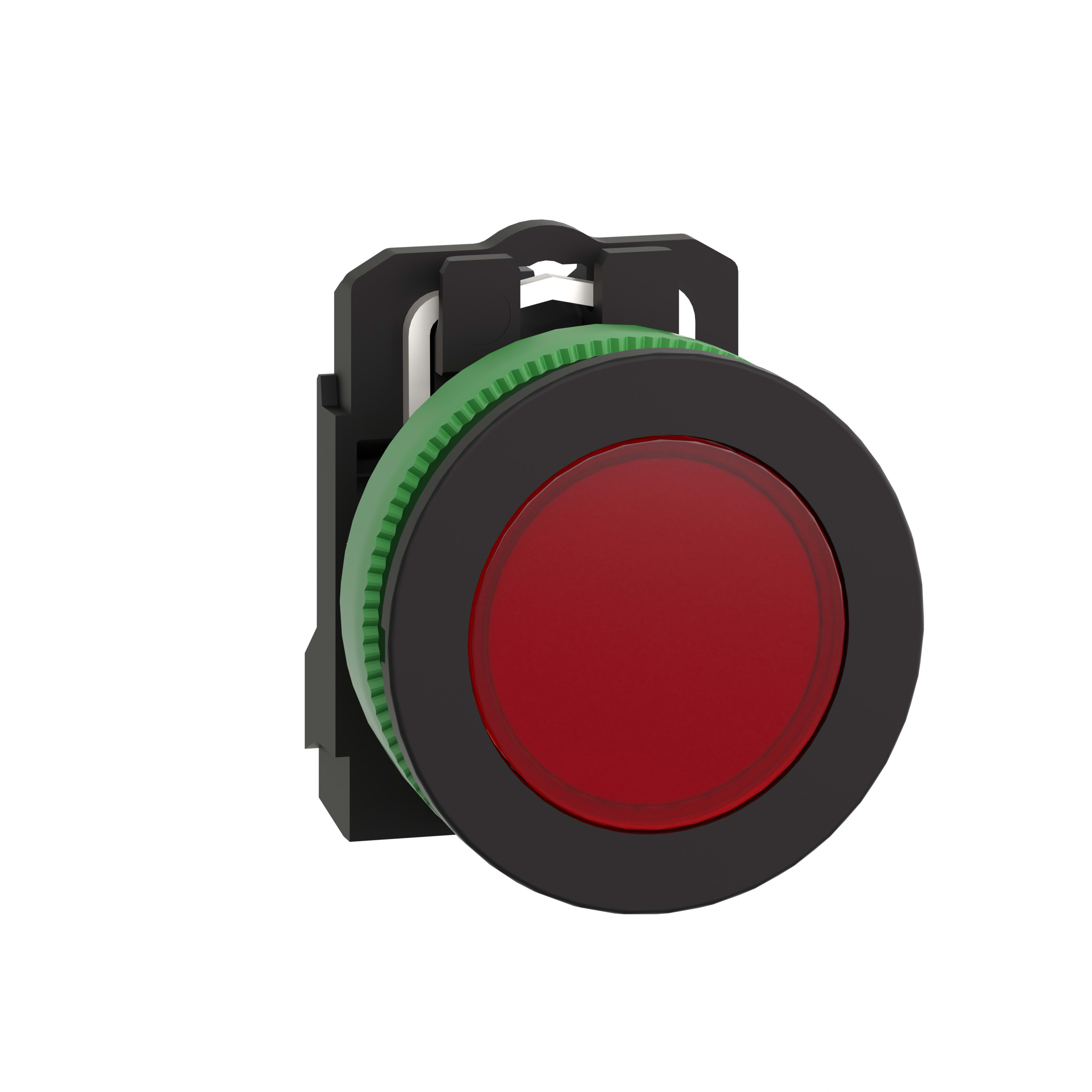 SCHNEIDER ELECTRIC - Harmony XB5, lampada spia rossa Antimicrobico filopannello diametro 30, 120Vac, in plastica, con LED universale