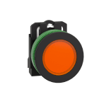 SCHNEIDER ELECTRIC - Harmony XB5, lampada spia arancione Antimicrobico filopannello diametro 30, 120Vac, in plastica, con LED universale