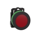 SCHNEIDER ELECTRIC - Harmony XB5, lampada spia rossa Antimicrobico filopannello diametro 30, 230Vac, in plastica, con LED universale