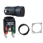 SCHNEIDER ELECTRIC - Pulsante nero diametro 16 - filoghiera ad impulso - 1NO+1NC
