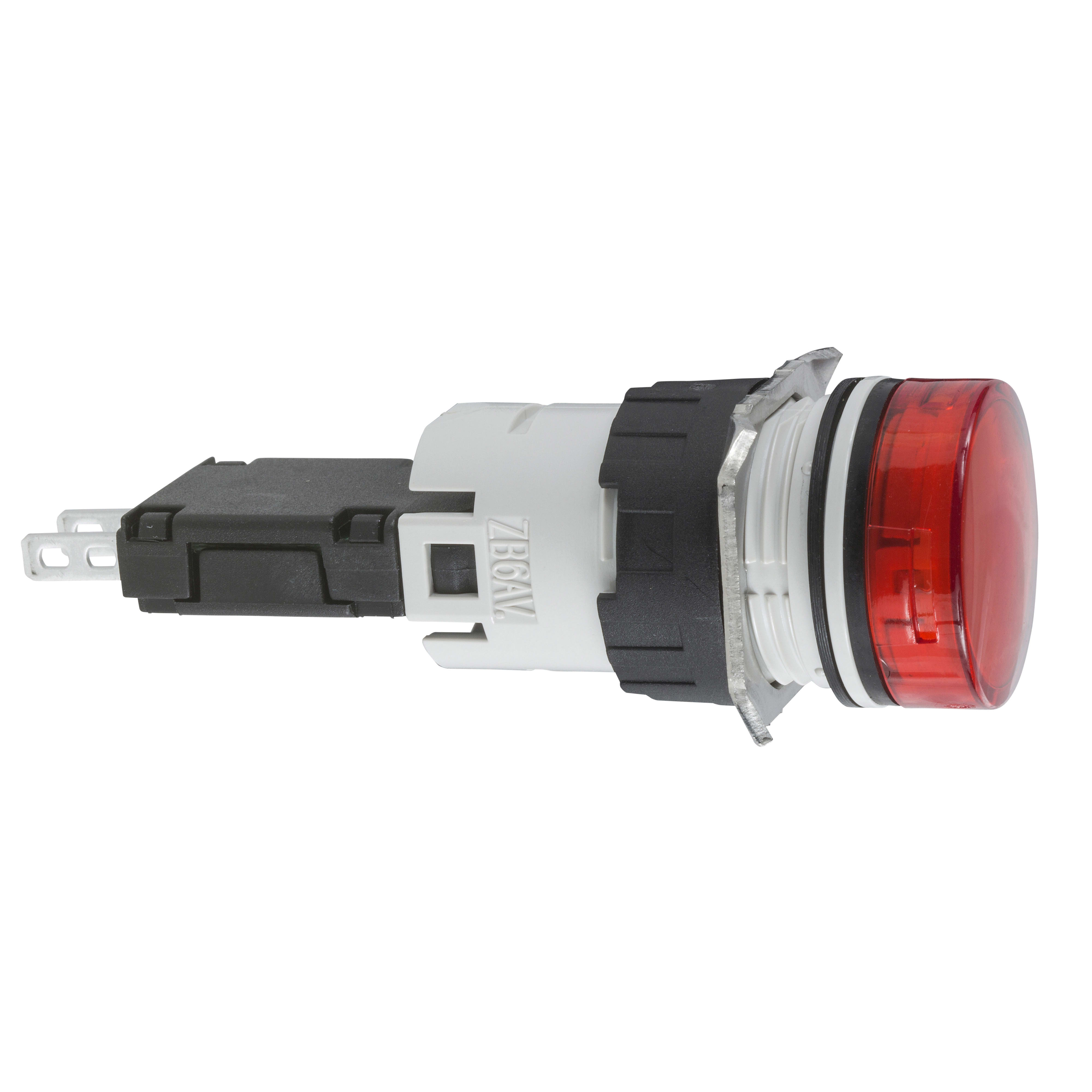 SCHNEIDER ELECTRIC - Lampada spia circolare diametro 16 - IP65 - rossa - led integrato - 24V