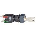 SCHNEIDER ELECTRIC - Selettore a chiave quadrato diametro 16 - 2 POSIZ. - plastica - 1 NO + 1 NC