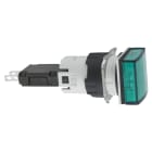 SCHNEIDER ELECTRIC - Lampada spia quadrata diametro 16 - IP65 - verde - LED integrato - 24V