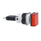 SCHNEIDER ELECTRIC - Lampada spia quadrata diametro 16 - IP65 - rossa - LED integrato - 24V