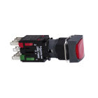 SCHNEIDER ELECTRIC - Pulsante luminoso rosso diametro 16 - filoghiera ad impulso - 24V - 1NO+1NC