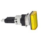 SCHNEIDER ELECTRIC - Lampada spia rettangolare diametro 16 - IP65 - gialla - LED integrato - 24V