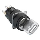 SCHNEIDER ELECTRIC - Selettore nero diametro 16 - a chiave - 3 posizioni - 2NC-NO
