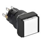 SCHNEIDER ELECTRIC - Pulsante luminoso bianco diametro 16 - filoghiera ad impulso - 24V - 2NC-NO