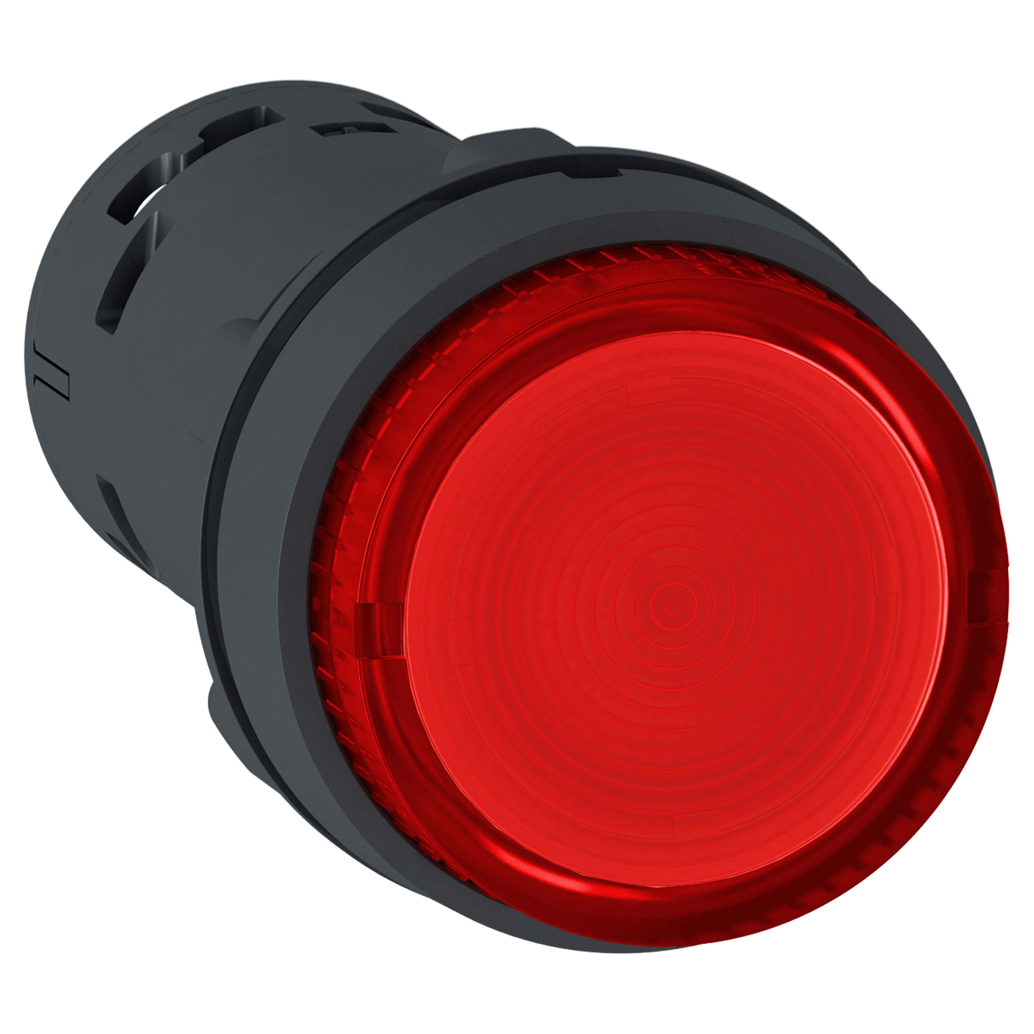 SCHNEIDER ELECTRIC - Pulsante luminoso- LED - ad aggancio - 1 NO - rosso - 24 V