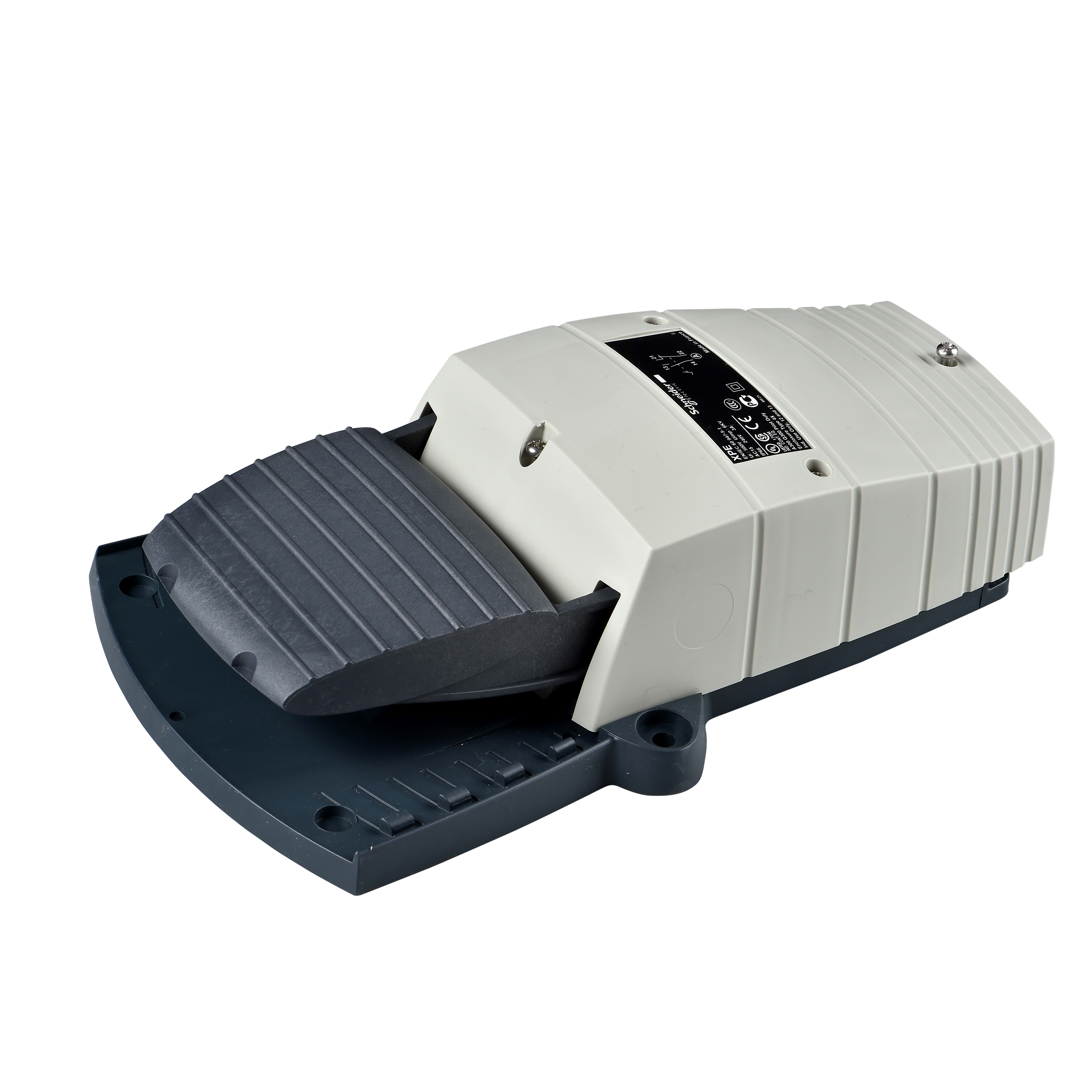 SCHNEIDER ELECTRIC - Interruttore a pedale singolo XPE-G senza protezione plastica grigio- 1NC+1NO