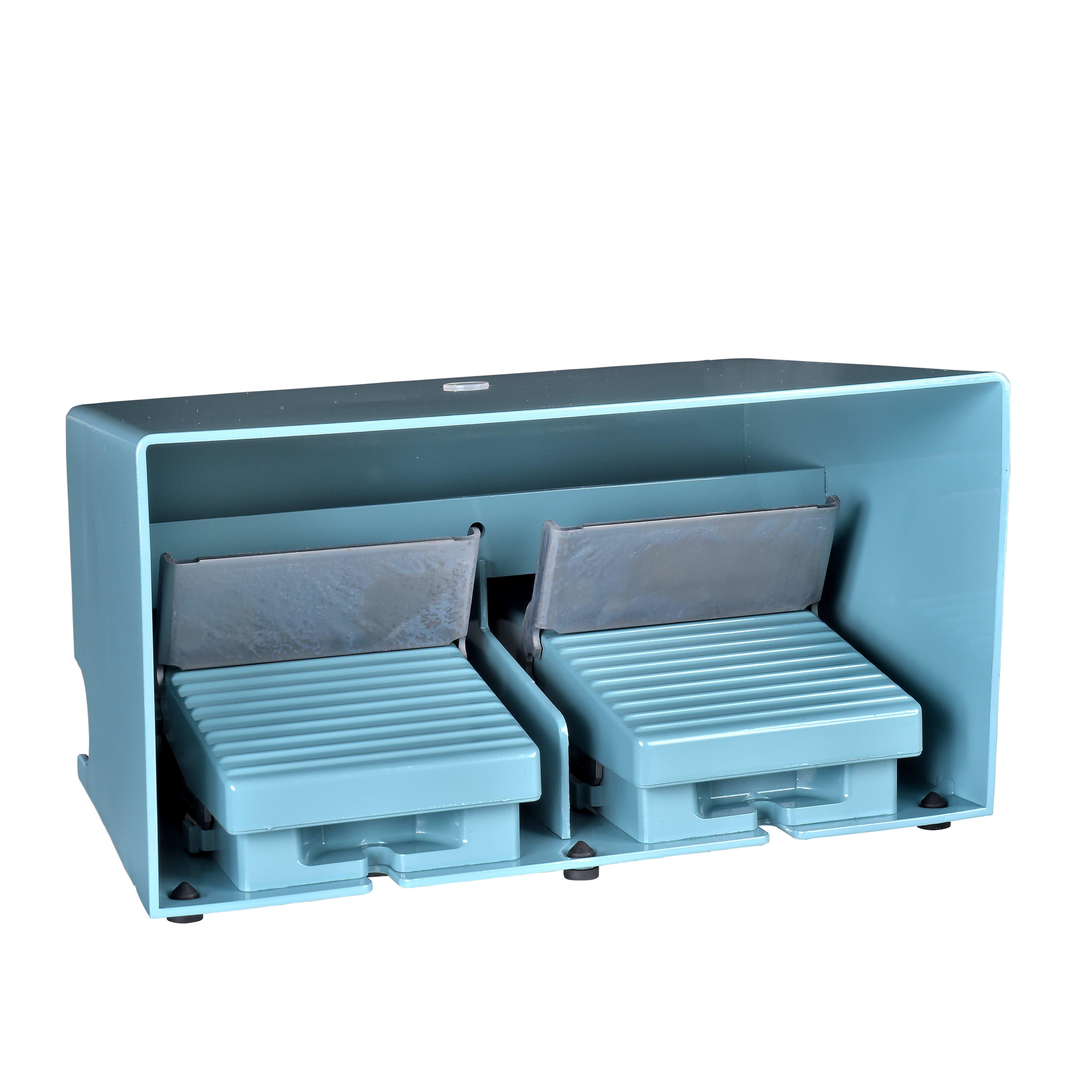 SCHNEIDER ELECTRIC - Interruttore a pedale doppio - IP66 c-protezione metallo blu-2 NC + 2 NO