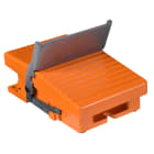 SCHNEIDER ELECTRIC - Interruttore a pedale singolo XPE-R senza protezione metallo arancio-2NC+2NO