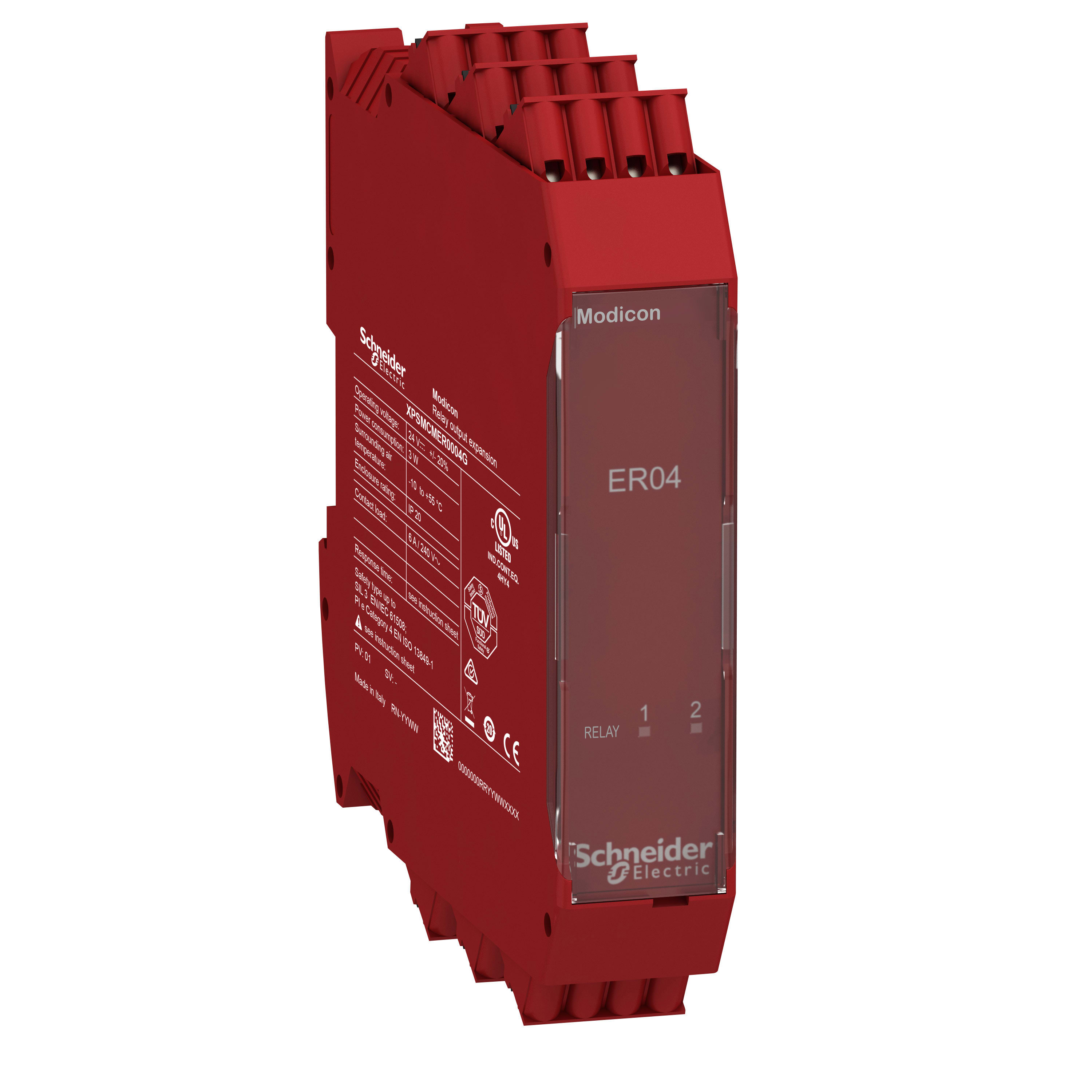 SCHNEIDER ELECTRIC - Modulo di espansione di sicurezza con cablaggio esterno 4 uscite a relè m.molla