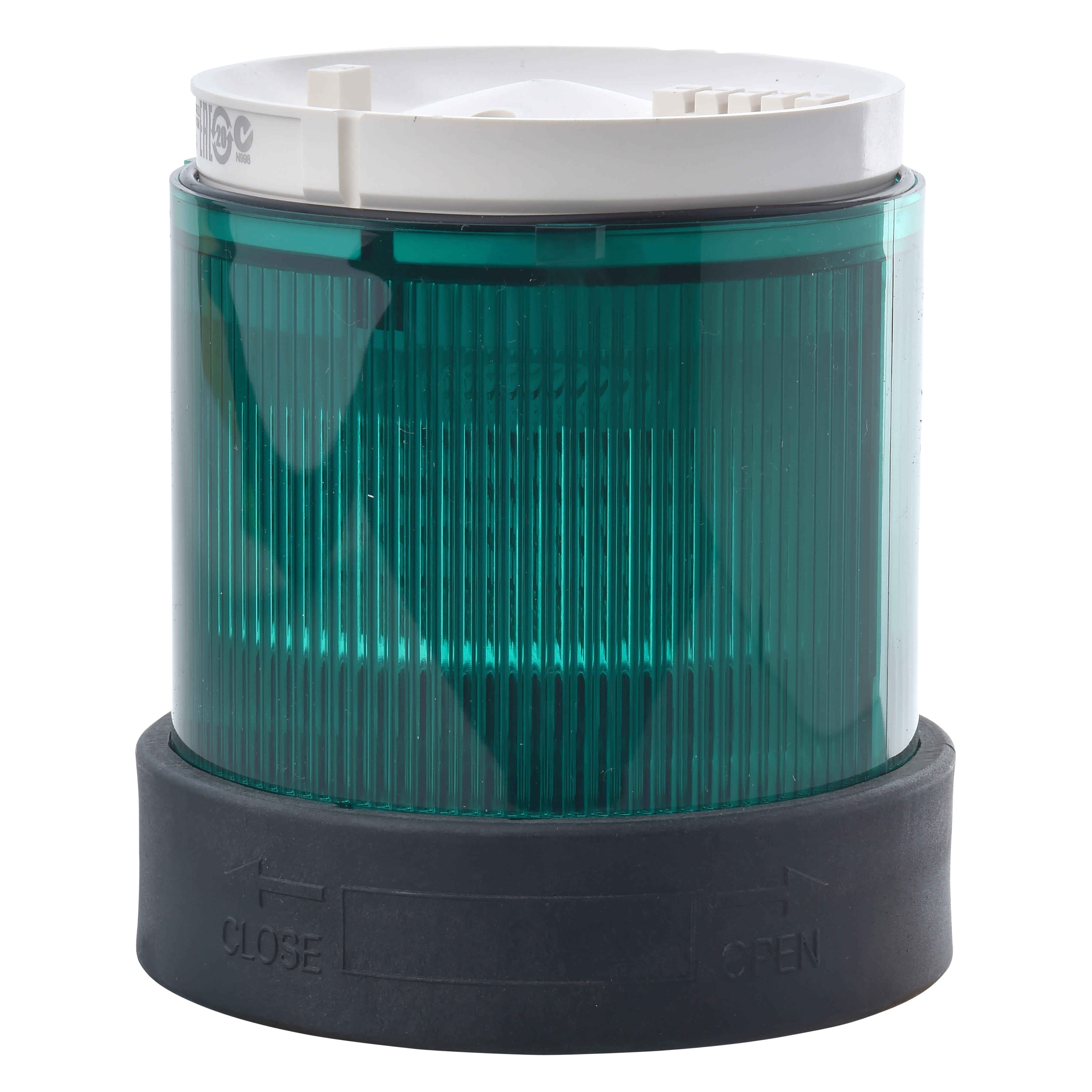 SCHNEIDER ELECTRIC - Elemento luminoso - diametro 70 - luce fissa - LED integrato - verde - 24V AC-DC