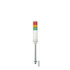 SCHNEIDER ELECTRIC - Harmony XVC, Colonna luminosa monoblocco precablata, plastica, rosso aranc. verde, diametro 60, montaggio su tubo, luce fissa-lampeg.,buzzer,IP23,100..240VAC