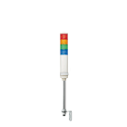 SCHNEIDER ELECTRIC - Harmony XVC, Colonna luminosa monoblocco precablata, plastica, rosso arancione verde blu, diametro 60, montaggio su tubo, luce fissa, IP23, 100...240 V AC
