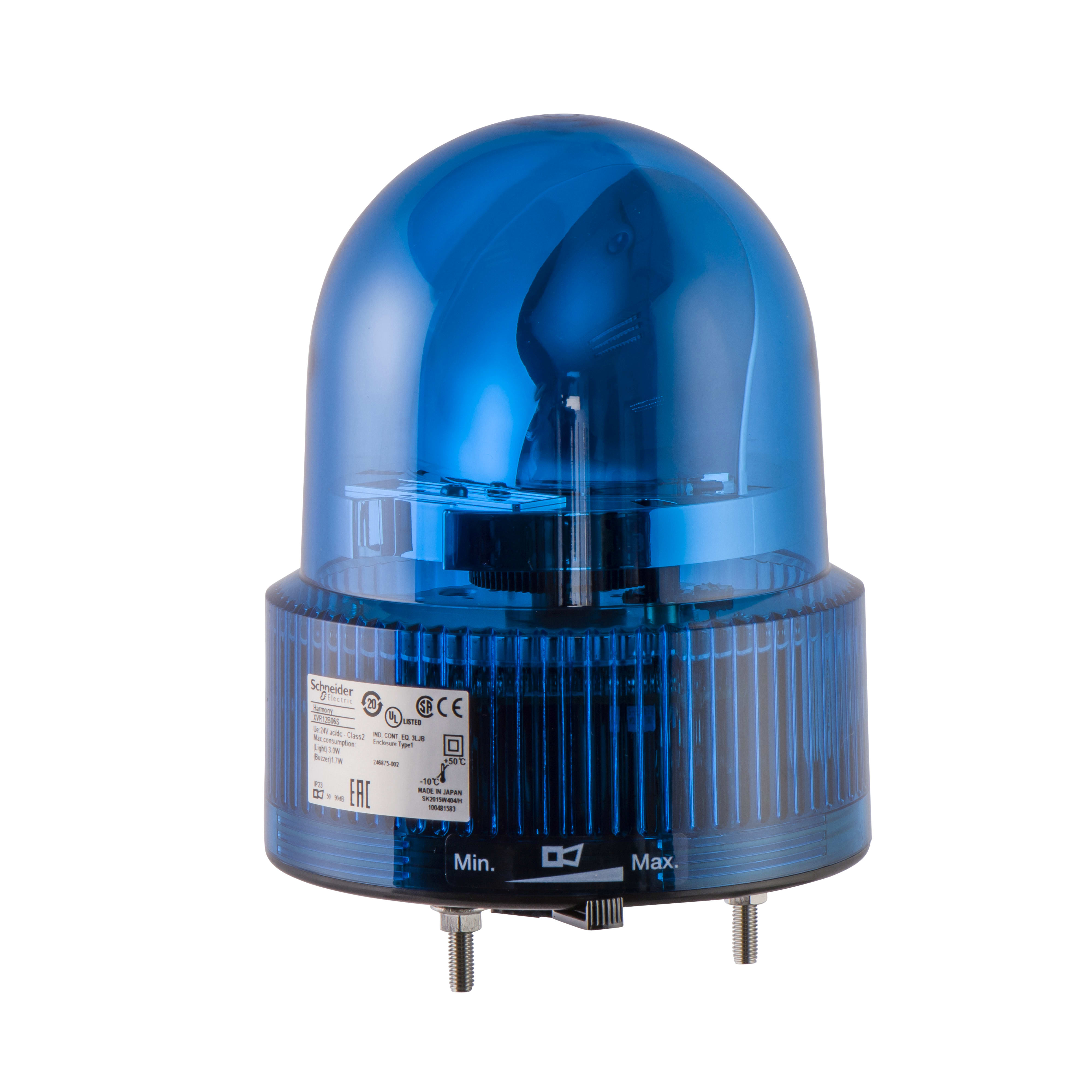 SCHNEIDER ELECTRIC - Dispositivo a luce rotante 120mm blu 24 VAC-VDC