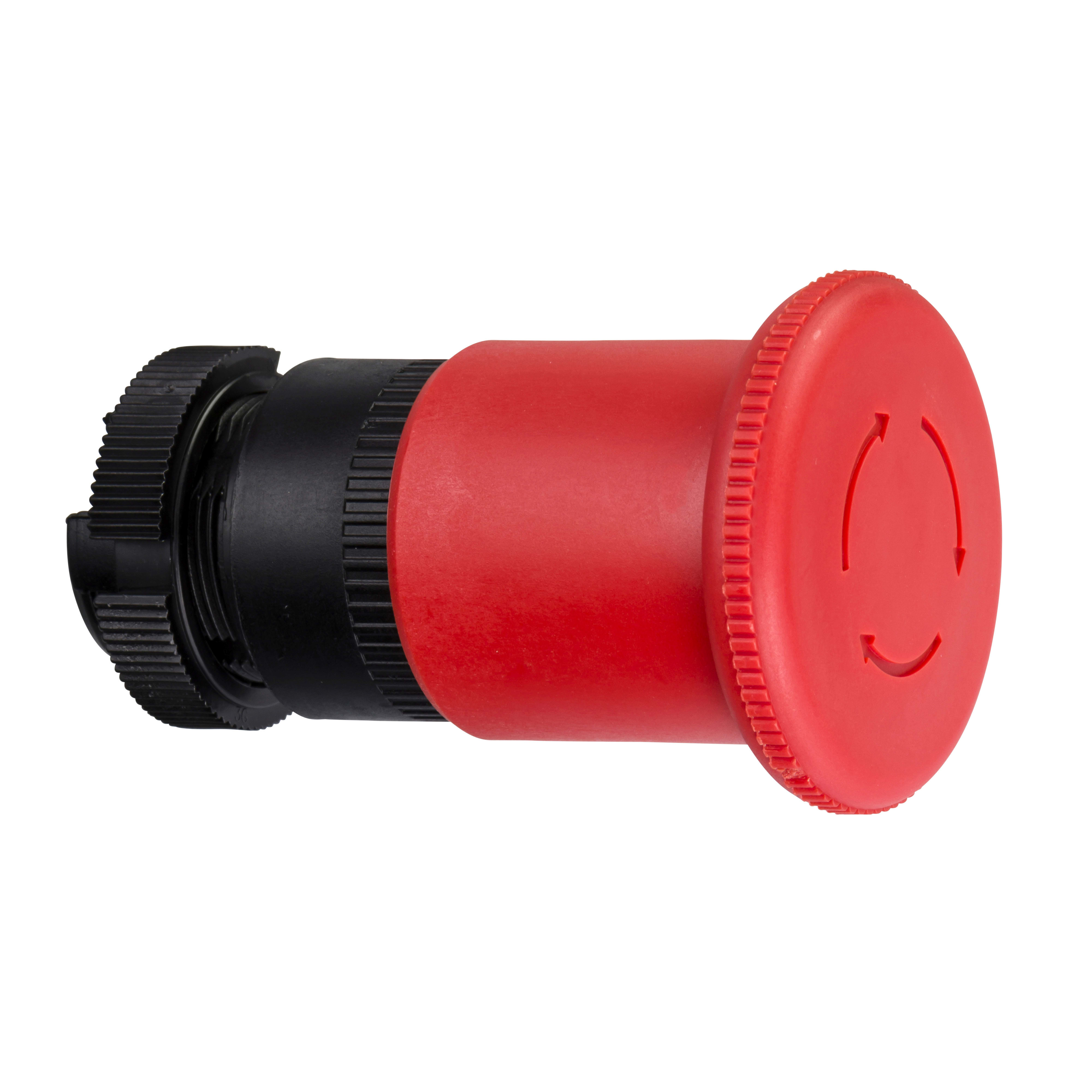 SCHNEIDER ELECTRIC - Testa pulsante fungo arresto emerg. diametro 40 rosso aggancio - girare per sbloccare