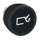 SCHNEIDER ELECTRIC - Testa pulsante - nero - con etichetta