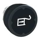 SCHNEIDER ELECTRIC - Testa pulsante - nero - con etichetta
